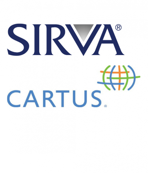 SIRVA and Cartus logos