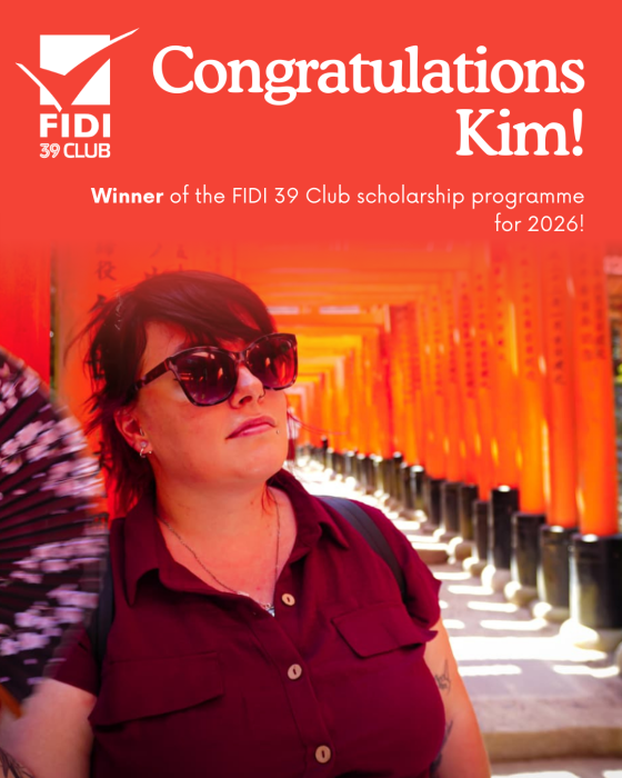 Photo_ 2026 FIDI 39 Club scholarship winner