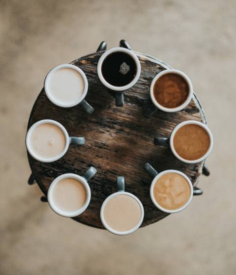 Photo by Nathan Dumlao on Unsplash - 'Different shades of Coffee and Milk'