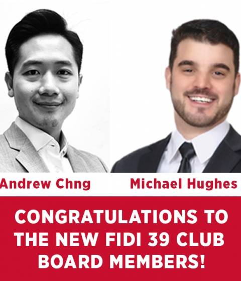 Congratulations to the new FIDI 39 Club Board members!