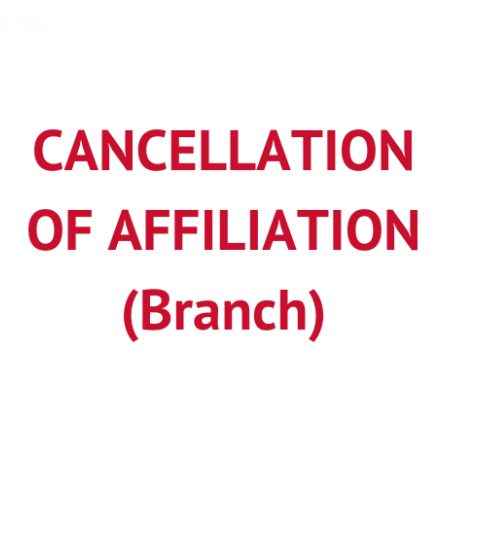 Cancellation of Affiliation (Branch) - Clover International, Maracaibo, Venezuela