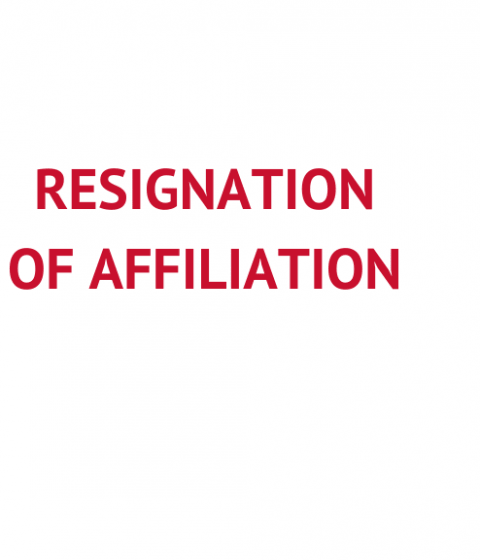 FIDI Affiliate - Resignation