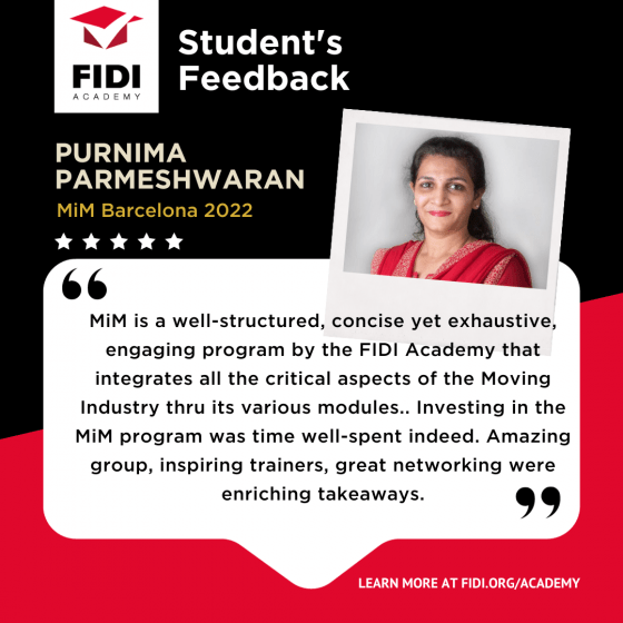 Purnima Parmeshwaran - Student Testimonial